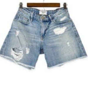 Frame Forever Karlie Distressed Denim Shorts EUC